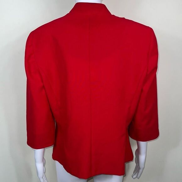 R&K Originals Vintage Cropped Red Power Blazer - Picture 5 of 12